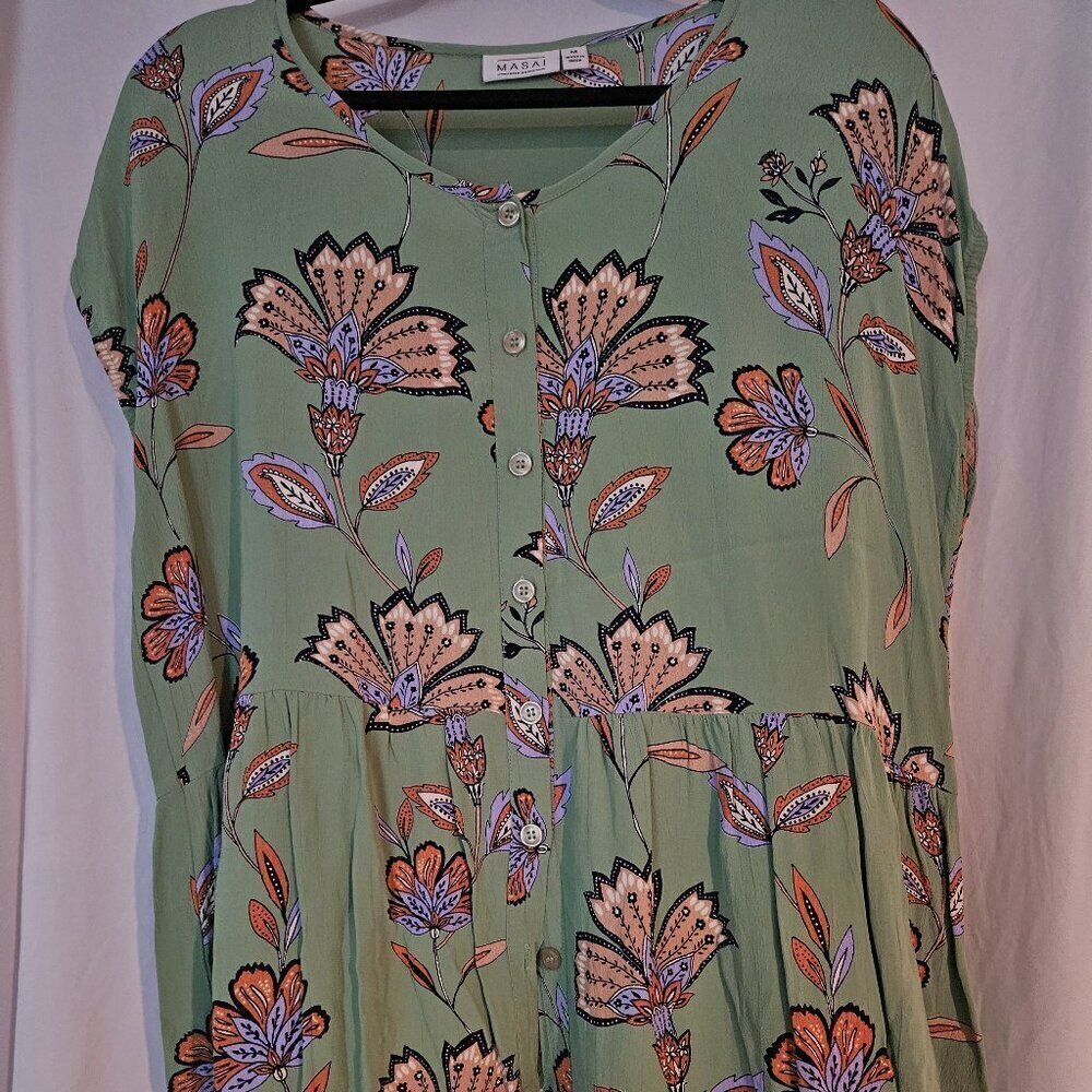Masai Idali Peplum Blouse‎ MED